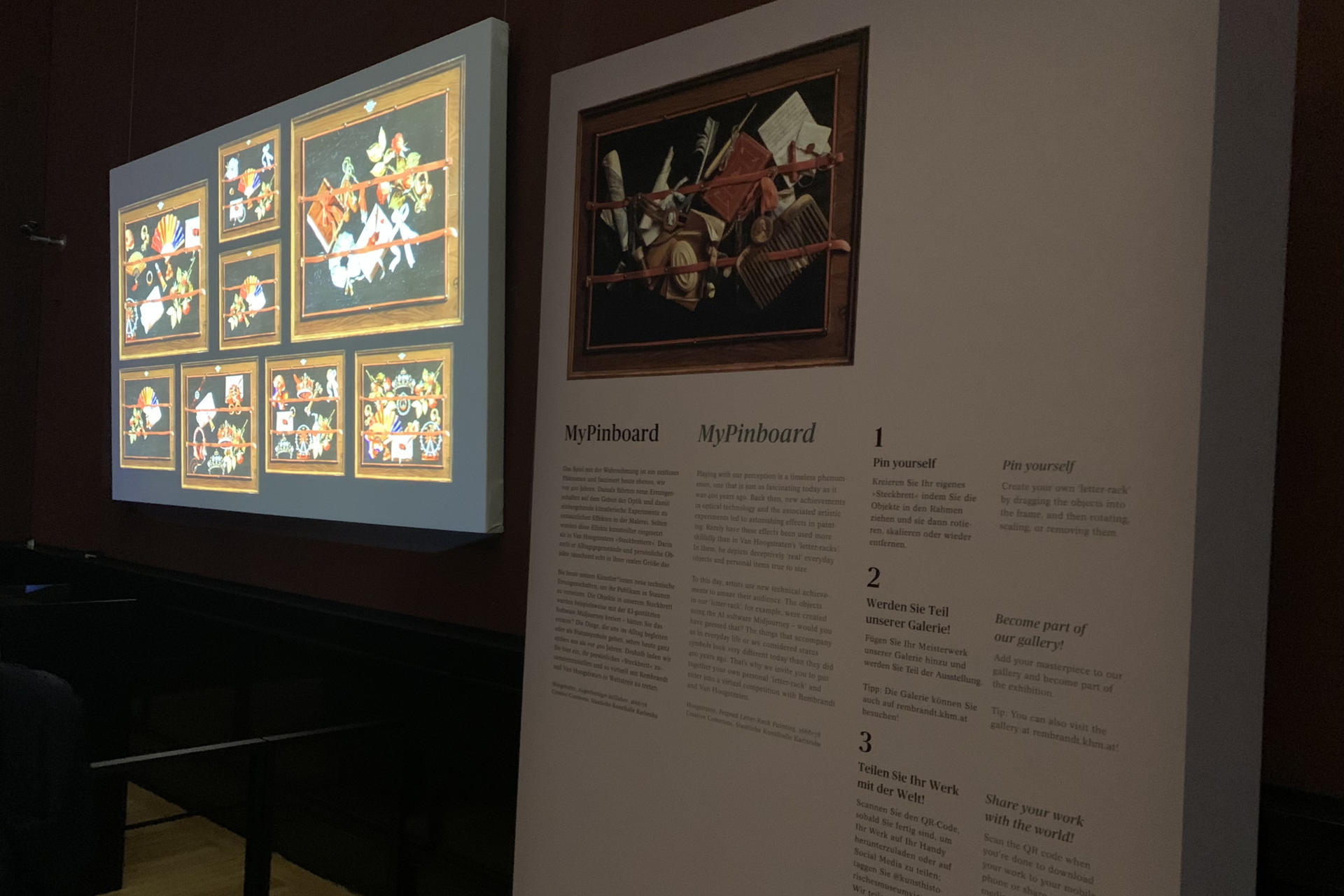 La muestra "Rembrandt-Hoogstraten: Color e ilusión". EFE/ Juan Aguilar
