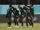 Jugadoras de Nigeria celebran un gol este sábado, en un partido del grupo A de la Copa Mundial Femenina sub-17. EFE/ Diana Sánchez