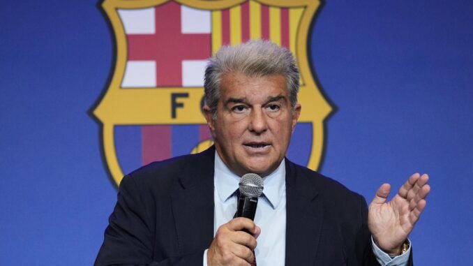 Foto de archivo del presidente del FC Barcelona, Joan Laporta. EFE/ Alejandro García
