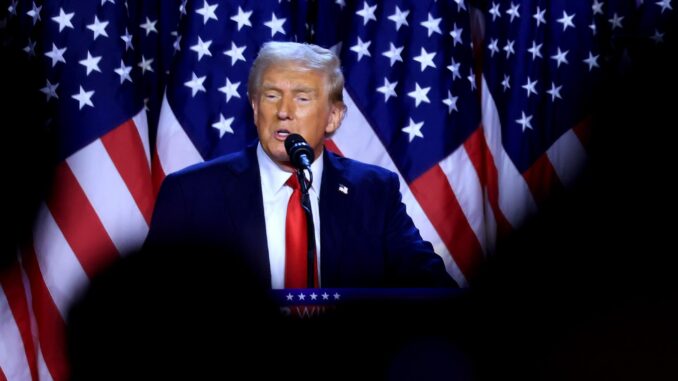 El virtual presidente de Estados Unidos, el republicano Donald Trump. EFE/CRISTOBAL HERRERA-ULASHKEVICH
