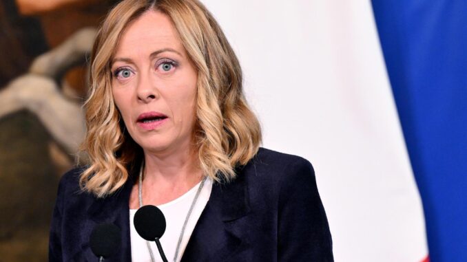 Imagen de la primera ministra italiana, Giorgia Meloni.
EFE/EPA/ETTORE FERRARI
