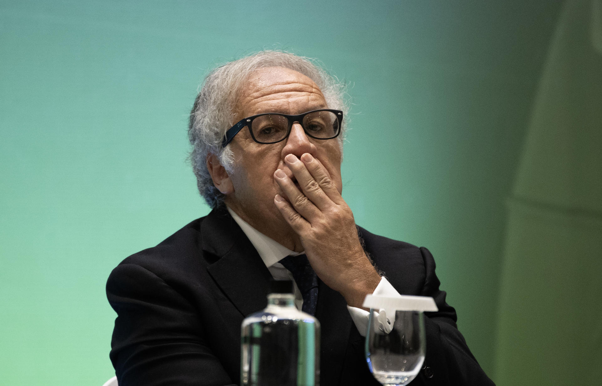 Fotografía de archivo del pasado 24 de octubre de Luis Almagro, secretario general de la Organización de los Estados Americanos (OEA), durante la inauguración del Congreso Internacional Democracia en América Latina, en Santo Domingo (República Dominicana). EFE/ Orlando Barría
