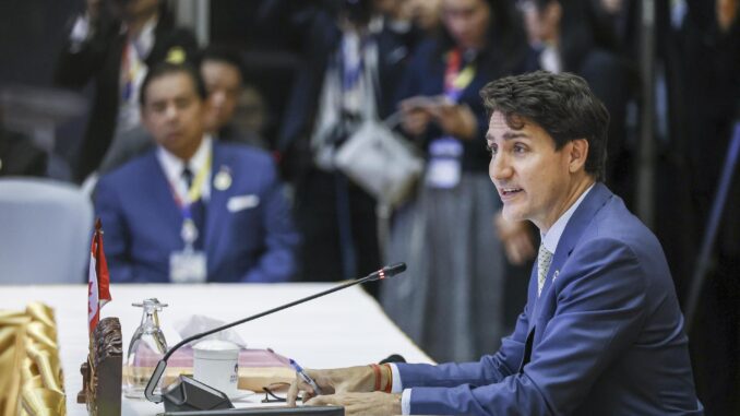 Fotografía del primer ministro canadiense, Justin Trudeau. EFE/Rungroj Yongrit
