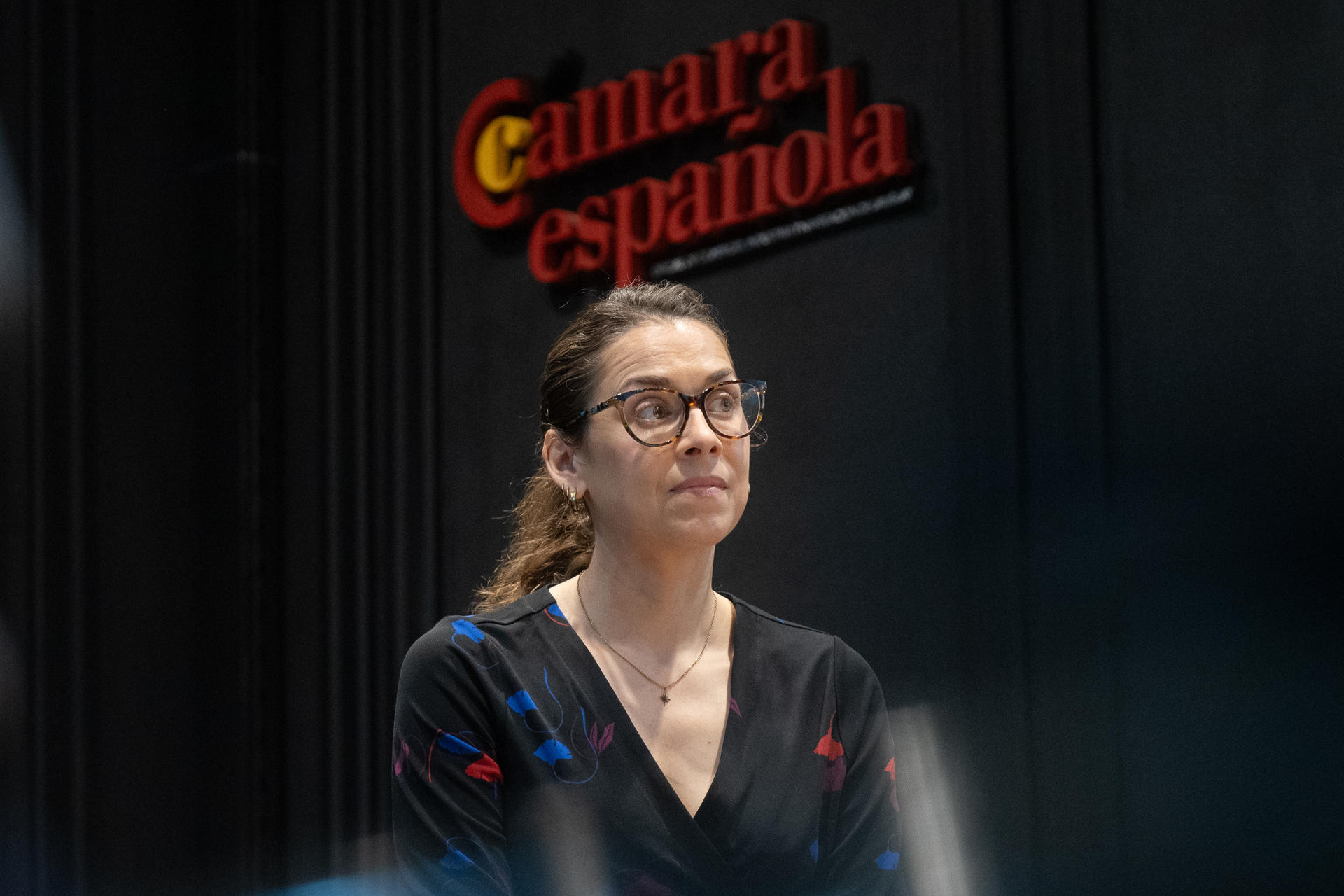 La politóloga Victoria Gadea participa en un encuentro este martes, organizado por la Cámara Española Oficial de Comercio, Industria y Navegación (Camacoes) en Montevideo (Uruguay). EFE/ Sofía Torres
