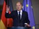 El canciller alemán Olaf Scholz habla durante una conferencia de prensa en la Cancillería en Berlín, Alemania, 04 de noviembre ) EFE/EPA/CLEMENS BILAN