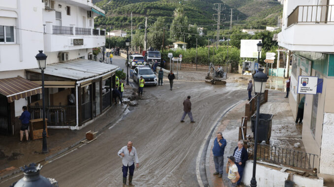 Vista de la localidad malagueña de Benamargosa este jueves. EFE/ Jorge Zapata
