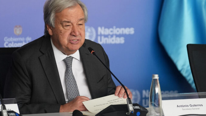 El secretario general de la ONU, António Guterres, en una fotografía de archivo. EFE/ Ernesto Guzmán Jr.
