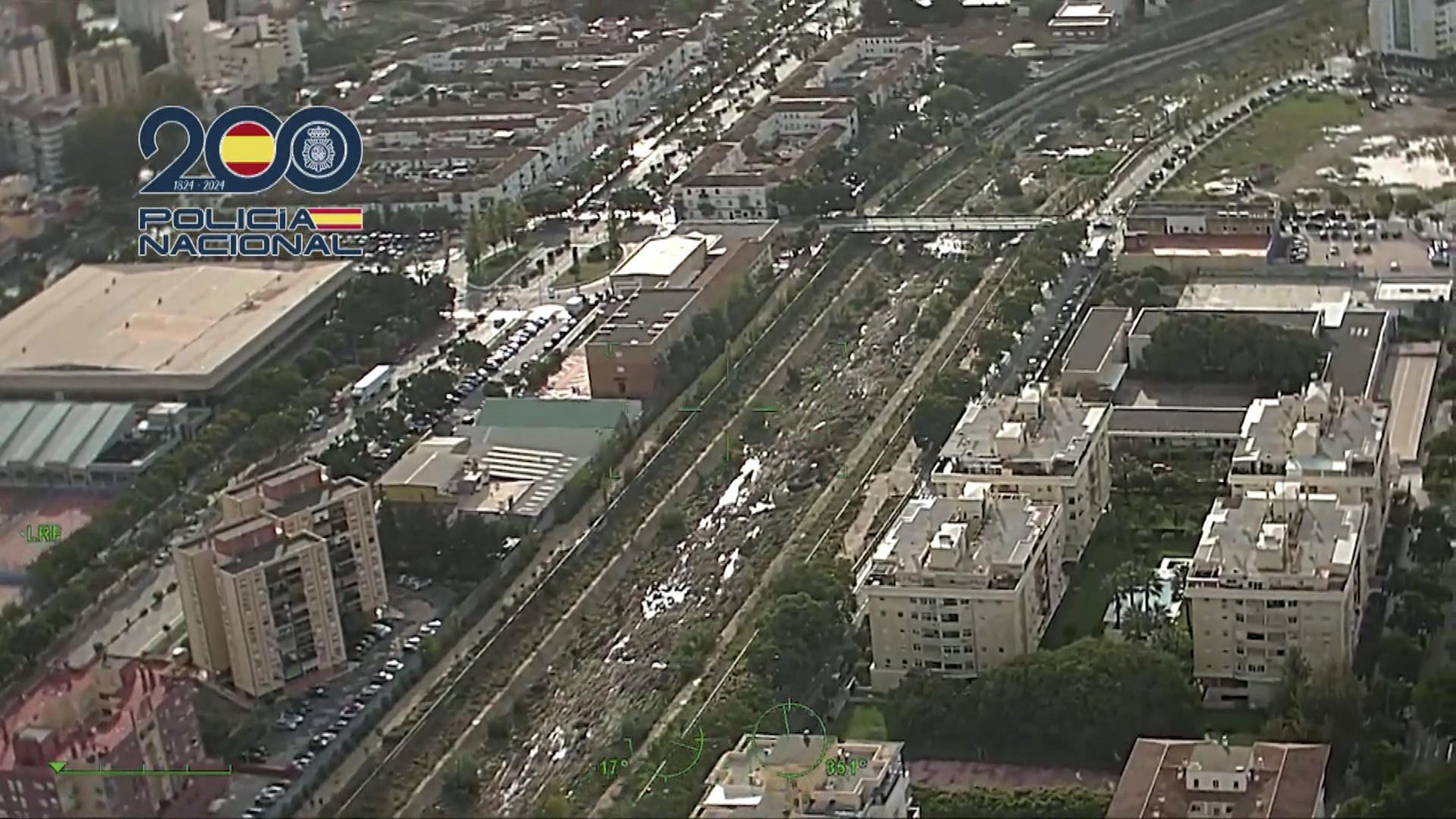 Imagen aérea facilitada por la Policía Nacional de los estragos causadas por la dana en Málaga. EFE/ Policía Nacional SOLO USO EDITORIAL/SOLO DISPONIBLE PARA ILUSTRAR LA NOTICIA QUE ACOMPAÑA (CRÉDITO OBLIGATORIO)
