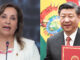 Combo de dos fotografías de archivo de la presidenta de Perú, Dina Boluarte (i), y el presidente de China, Xi Jinping. EFE/ Archivo