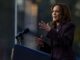 La vicepresidenta estadounidense, Kamala Harris. EFE/SHAWN THEW