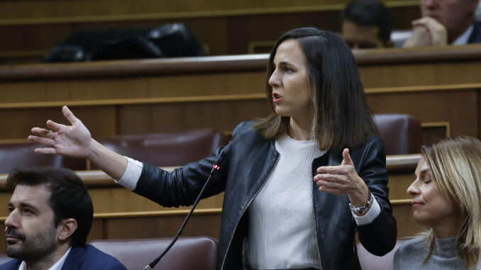 Imagen de archivo de la diputada de Podemos Ione Belarra. EFE/J.J. Guillén
