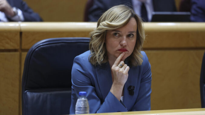 Imagen de archivo de la portavoz del Gobierno y ministra de Educación, Formación Profesional y Deportes, Pilar Alegría. EFE/ Kiko Huesca
