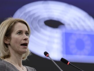 Kaja Kallas, Alta Representante de la Unión Europea para Asuntos Exteriores y Política de Seguridad, habla durante un debate sobre 'La caída del régimen sirio, sus implicaciones geopolíticas y la situación humanitaria en la región' en el Parlamento Europeo en Estrasburgo, Francia, 17 de diciembre de 2024. 
EFE/EPA/RONALD WITTEK