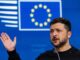 El presidente ucraniano Volodymyr Zelensky habla durante una conferencia de prensa en la Cumbre de la UE en Bruselas, Bélgica, el 19 de diciembre de 2024. Los líderes de la UE se reúnen en Bruselas para discutir sobre Ucrania, la UE en el mundo, el Medio Oriente, la resiliencia y la preparación, la migración y cuestiones de política exterior. (Zelenski, Bélgica, Ucrania, Bruselas) EFE/EPA/OLIVIER MATTHYS