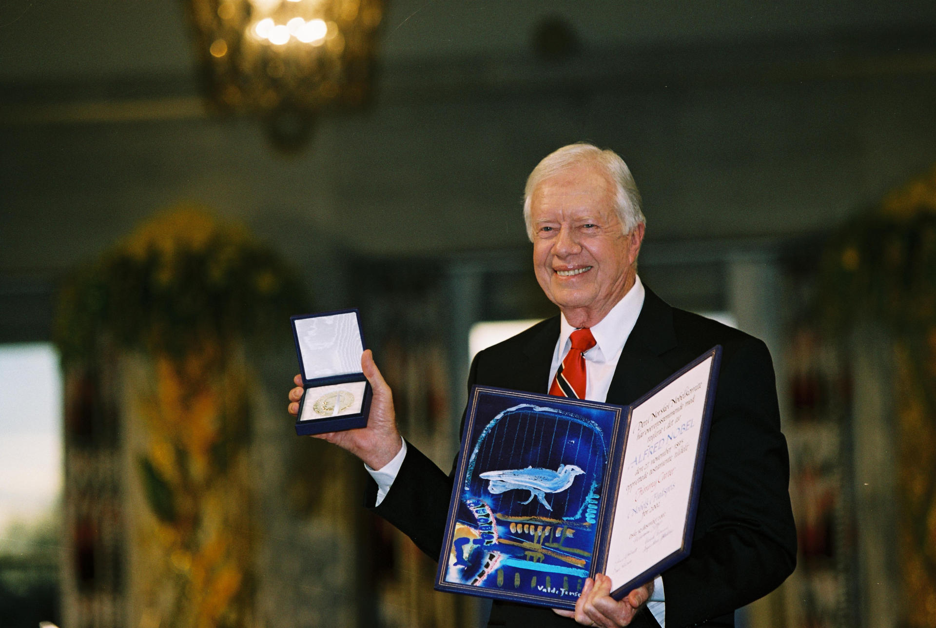 Fotografía cedida del expresidente de Estados Unidos Jimmy Carter. EFE/ Fundación Carter
