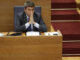 Imagen de archivo del presidente valenciano, Carlos Mazón en el pleno de Les Corts Valencianes. EFE/Manuel Bruque