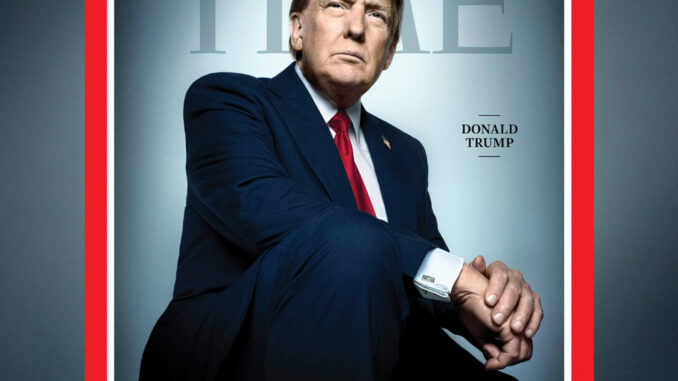 Fotografía cedida por Time donde aparece el presidente electo de Estados Unidos, Donald Trump. EFE/ Time
