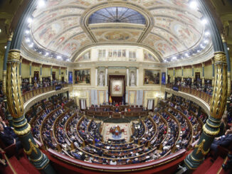 Vista del hemiciclo del Congreso de los Diputados, en una imagen de archivo EFE/Mariscal POOL