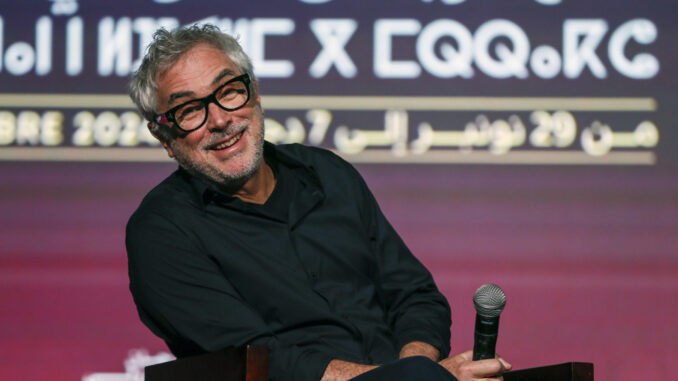 El director mexicano Alfonso Cuarón, en el Festival Internacional de Cine de Marrakech. EFE/ Maria Traspaderne
