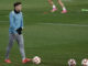 Julián Álvarez, en un ejercicio del entrenamiento. EFE/ Mariscal