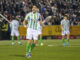 El defensa del Betis, Marc Bartra, celebra el segundo gol del equipo andaluz durante el encuentro correspondiente a la segunda ronda de la Copa del Rey que disputaron Unió Esportiva Sant Andreu y Betis en el campo municipal Narcis Sala de Sant Andreu, en Barcelona. EFE / Alejandro García.