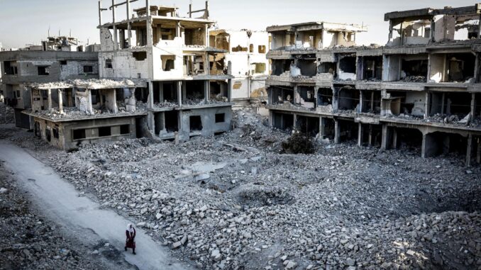 Foto del campo de refugiados de Yarmouk, a las afueras de Damasco. EFE/EPA/ANTÓNIO PEDRO SANTOS
