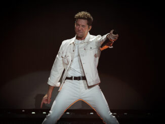 Imagen de archivo del cantante David Bisbal durante un concierto en Pamplona en el marco de su gira "Tour Volaré 2024" . EFE/Villar López