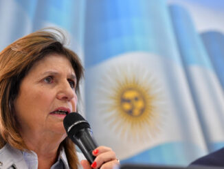 Fotografía de archivo de la ministra de Seguridad argentina, Patricia Bullrich. EFE/ Enrique García Medina