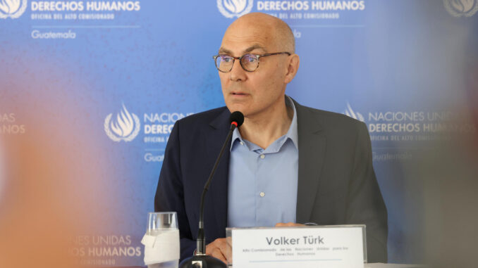 El alto comisionado de Naciones Unidas para los Derechos Humanos, Volker Türk. EFE/ Mariano Macz
