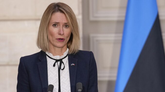 Imagen de archivo de la jefa de la diplomacia de la UE, Kaja Kallas. EFE/EPA/Christophe Ena / POOL MAXPPP OUT
