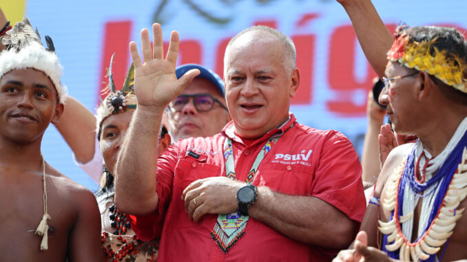 Fotografía de archivo de Diosdado Cabello, ministro del Interior y Justicia de Venezuela. EFE/ Miguel Gutiérrez
