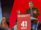 El presidente del Gobierno, Pedro Sánchez durante el 41 Congreso Federal del PSOE reunido en Sevilla. EFE/Julio Muñoz