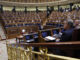 El líder del PP, Alberto Núñez Feijóo, durante el pleno del Congreso de los Diputados en Madrid este jueves. EFE/Javier Lizón