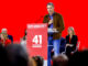 El presidente del Gobierno, Pedro Sánchez, durante el 41 Congreso Federal del PSOE reunido en Sevilla este domingo. EFE/Julio Muñoz