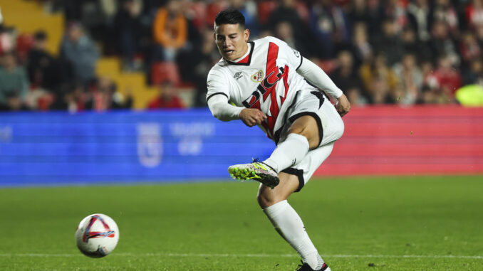 El centrocampista del Rayo, James Rodríguez, en foto de archivo de Kiko Huesca. EFE
