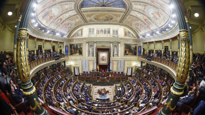 Vista del hemiciclo del Congreso de los Diputados, en una imagen de archivo EFE/Mariscal POOL
