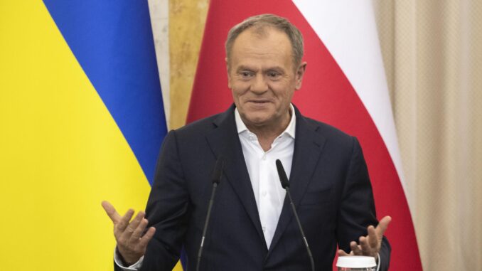 Imagen de Archivo del primer ministro polaco, Donald Tusk.
EFE/EPA/MAXYM MARUSENKO
