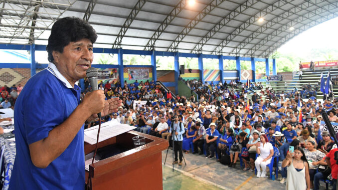 Fotografía de archivo del expresidente boliviano, Evo Morales (2006-2019). EFE/Jorge Ábrego
