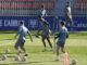 Los jugadores del Atlético de Madrid, en el entrenamiento de este miércoles. EFE/ Fernando Villar