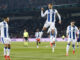 El defensa del Leganés Sergio González celebra su gol, primero del equipo pepinero, durante el partido de la jornada 17 de LaLiga que FC Barcelona y CD Leganés disputaron en el estadio Lluís Companys, en Barcelona. EFE/Quique García