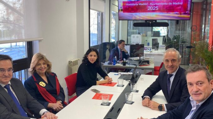 Engracia Hidalgo visita las nuevas oficinas de Hostelería Madrid, destacando el apoyo del Ayuntamiento al sector hostelero en 2025.