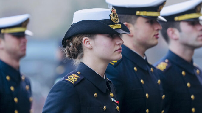 La princesa de Asturias en Cádiz este viernes. EFE/Román Ríos
