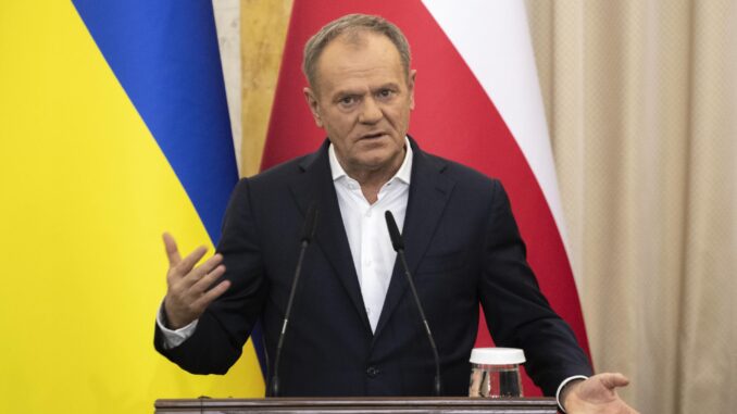 Imagen de Archivo del primer ministro de Polonia, Donald Tusk.
EFE/EPA/MAXYM MARUSENKO
