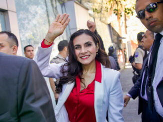 Fotografía de la vicepresidenta de Ecuador, Verónica Abad. EFE/ Gianna Benalcázar