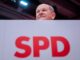 El canciller alemán, Olaf Scholz, en la convención del Partido Socialdemócrata (SPD) que le proclamó este sábado en Berlín candidato del partido para las elecciones anticipadas del próximo 23 de febrero. EFE/EPA/Christoph Soeder