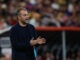 El entrenador del Barcelona, Hans-Dieter Flick, durante el partido de semifinales de la Supercopa de España ante el Athletic Club. EFE/Alberto Estévez