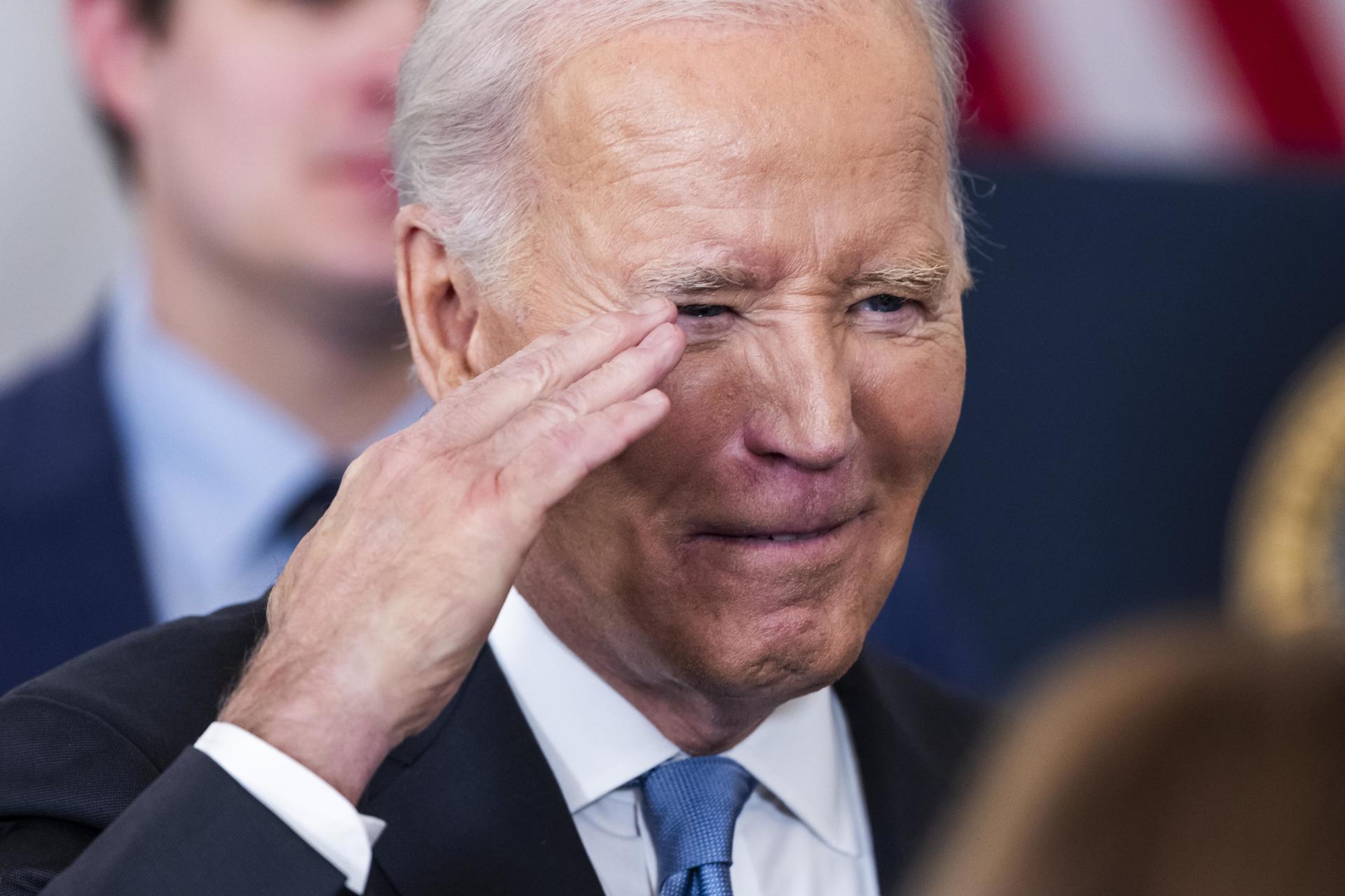 El presidente de Estados Unidos, Joe Biden, pronuncia el último discurso sobre política exterior de su presidencia en el Departamento de Estado en Washington, DC, EE.UU., el 13 de enero de 2025. EFE/EPA/Jim Lo Scalzo
