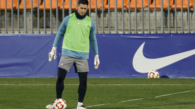 El portero Juan Musso, titular este sábado contra el Marbella, en una foto de archivo. EFE/ Mariscal
