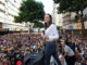 La líder antichavista María Corina Machado pronuncia un discurso este jueves, en una manifestación en Caracas (Venezuela). EFE/ Miguel Gutiérrez