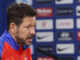 Simeone, durante la rueda de prensa de este viernes.-EFE/ J.P. Gandul